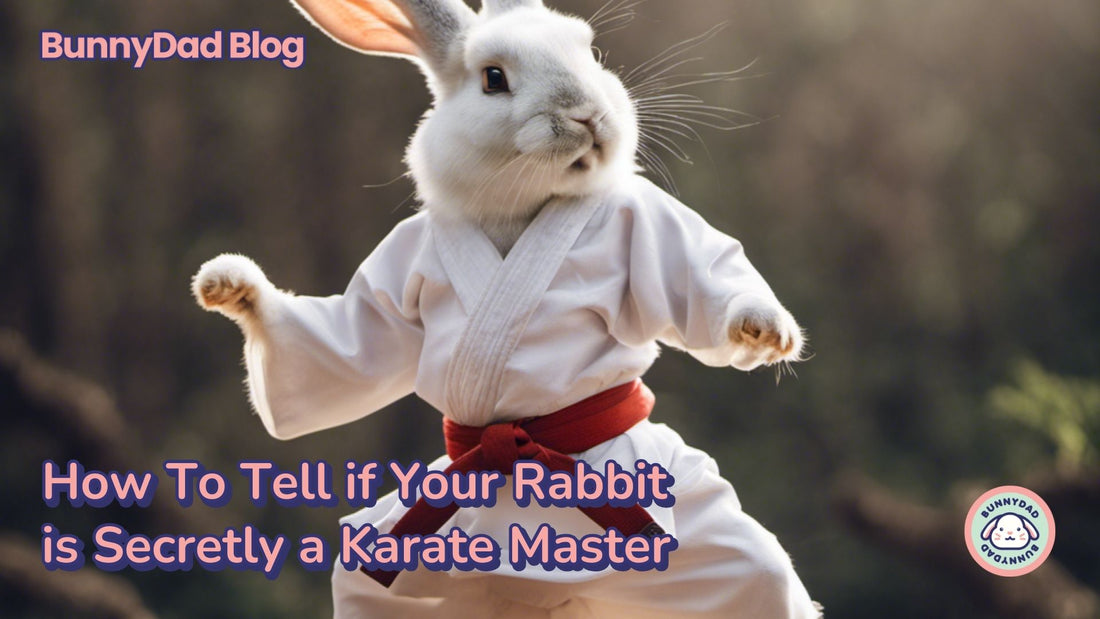 How to tell if your rabbit is secretly a karate master - rabbit karate - bunny sensei