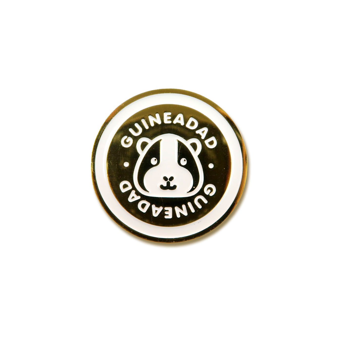Golden GuineaDad Logo Pin