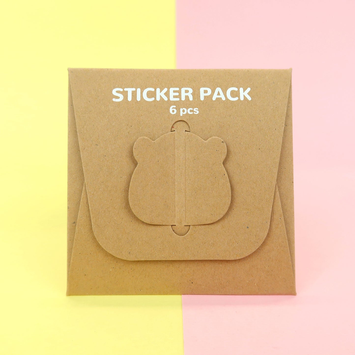 Guinea Pig Sticker Set Back View With Package