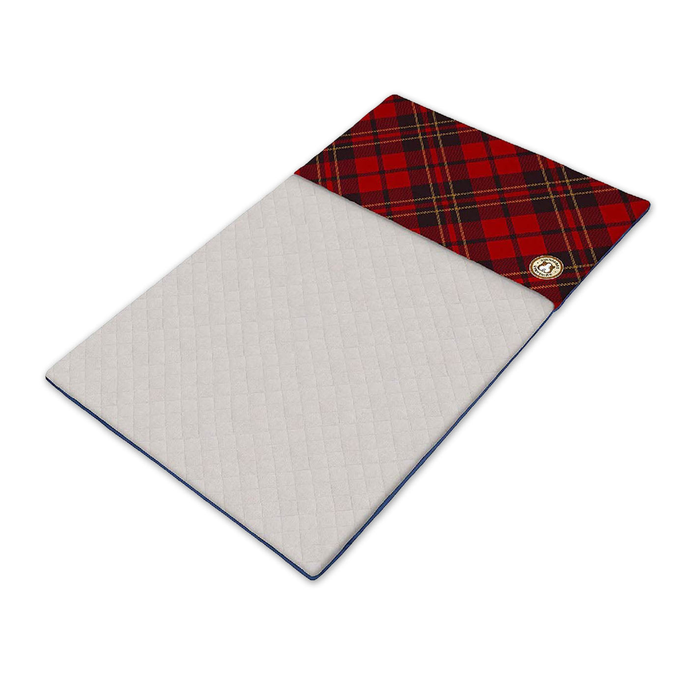 A GuineaDad Original Liner with a Plaid Red pocket, offering a snug and stylish space for guinea pigs. Its eco-friendly, absorbent fabric ensures easy care and a healthy habitat​.