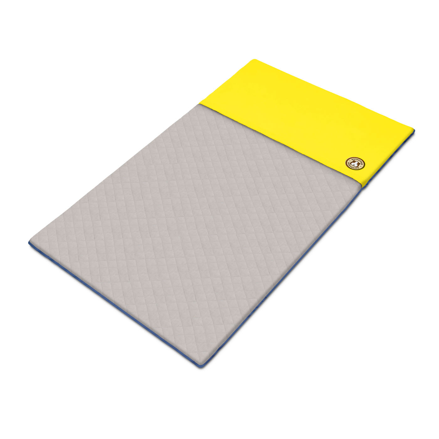  A GuineaDad Original Liner with a yellow pocket, offering a snug and stylish space for guinea pigs. Its eco-friendly, absorbent fabric ensures easy care and a healthy habitat​