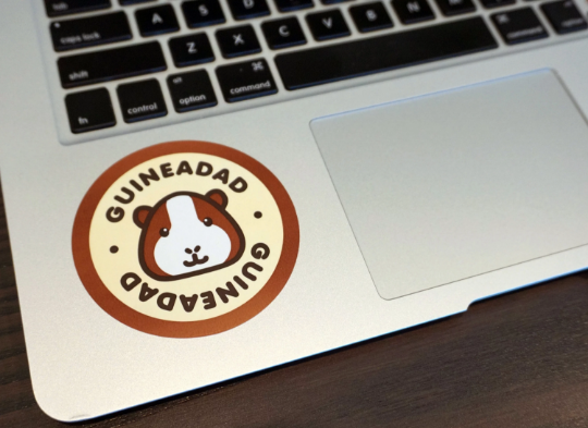 GuineaDad Sticker Cute Laptop Water Bottle Diary Cage Guinea Pig laptop stickers